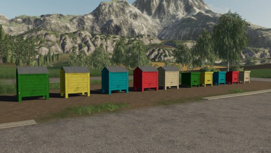 Мод «Pack Of Beehives» для Farming Simulator 2019