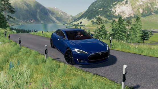 Мод «Tesla Model S» для Farming Simulator 2019