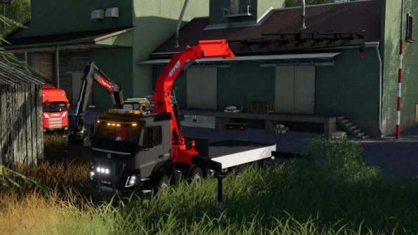 Мод «Volvo FMX 2013 Crane» для Farming Simulator 2019