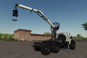 Мод «Урал 44202 с Манипулятором» для Farming Simulator 2019 5