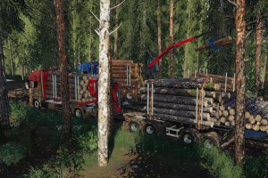Мод «Scania R730S Timber Truck» для Farming Simulator 2019 3