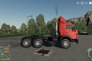 Мод седельный тягач «КамАЗ 54112» для Farming Simulator 2019 2