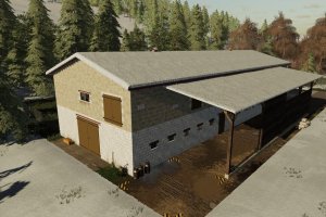 Мод «Cowshed With Garage» для Farming Simulator 2019 3
