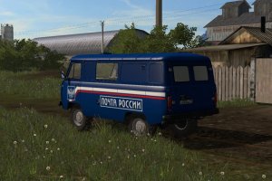Мод «УАЗ Почта России» для Farming Simulator 2017 2