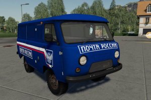 Мод «УАЗ Почта России» для Farming Simulator 2019 2
