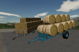 Мод «Hungarian Homemade bale Trailer» для Farming Simulator 2019 2