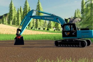 Мод «Kobelco SK210 Rototilt» для Farming Simulator 2019 2
