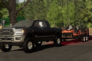 Мод «24FT Bumper Pull Bigtex Lawncare» для Farming Simulator 2019 2