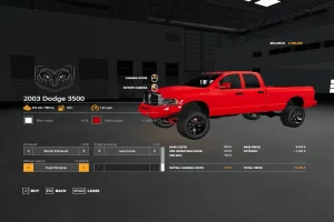 Мод «2003 Dodge RAM 3500» для Farming Simulator 2019 10