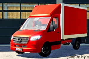 Мод «Mercedes-Benz Sprinter Mk3 Box» для Farming Simulator 2019 3