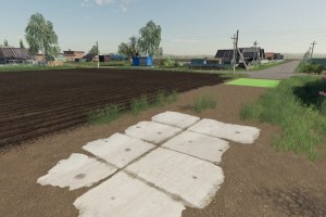 Мод «Eight Concrete Slabs» для Farming Simulator 2019 2
