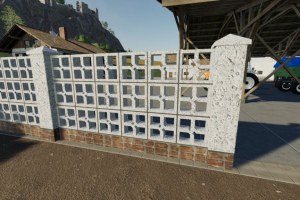 Мод «Concrete Brick Fence Pack» для Farming Simulator 2019 6