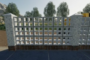 Мод «Concrete Brick Fence Pack» для Farming Simulator 2019 5